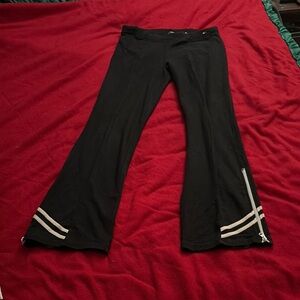 Tommy Hilfiger Black Leggings with White Stripes